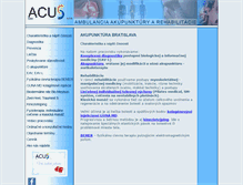 Tablet Screenshot of akupunkturacentrum.sk